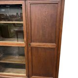 vintage wooden display cabinet XL / shelf / furniture