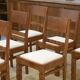 Ensemble de 6 chaises brutalistes 1960’s