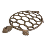 Old brass turtle trivet