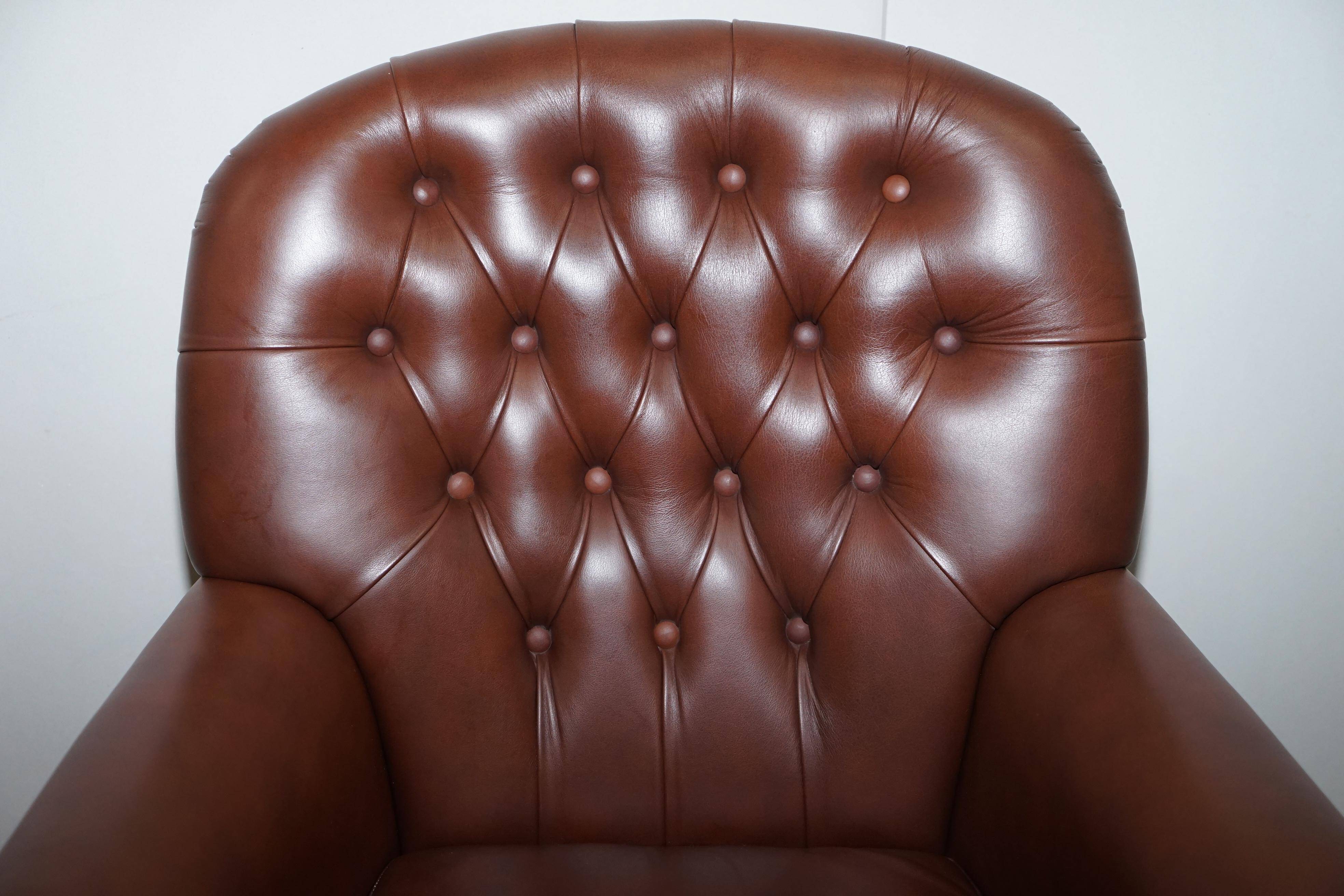 Chesterfield leather executive chair
