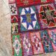Vintage Boucherouite hallway rug: handwoven Berber rug.