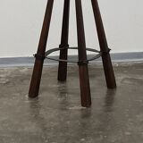 Vintage set of 3 Brutalist bar stools