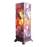 Stained glass lamp in the style of Tiffany