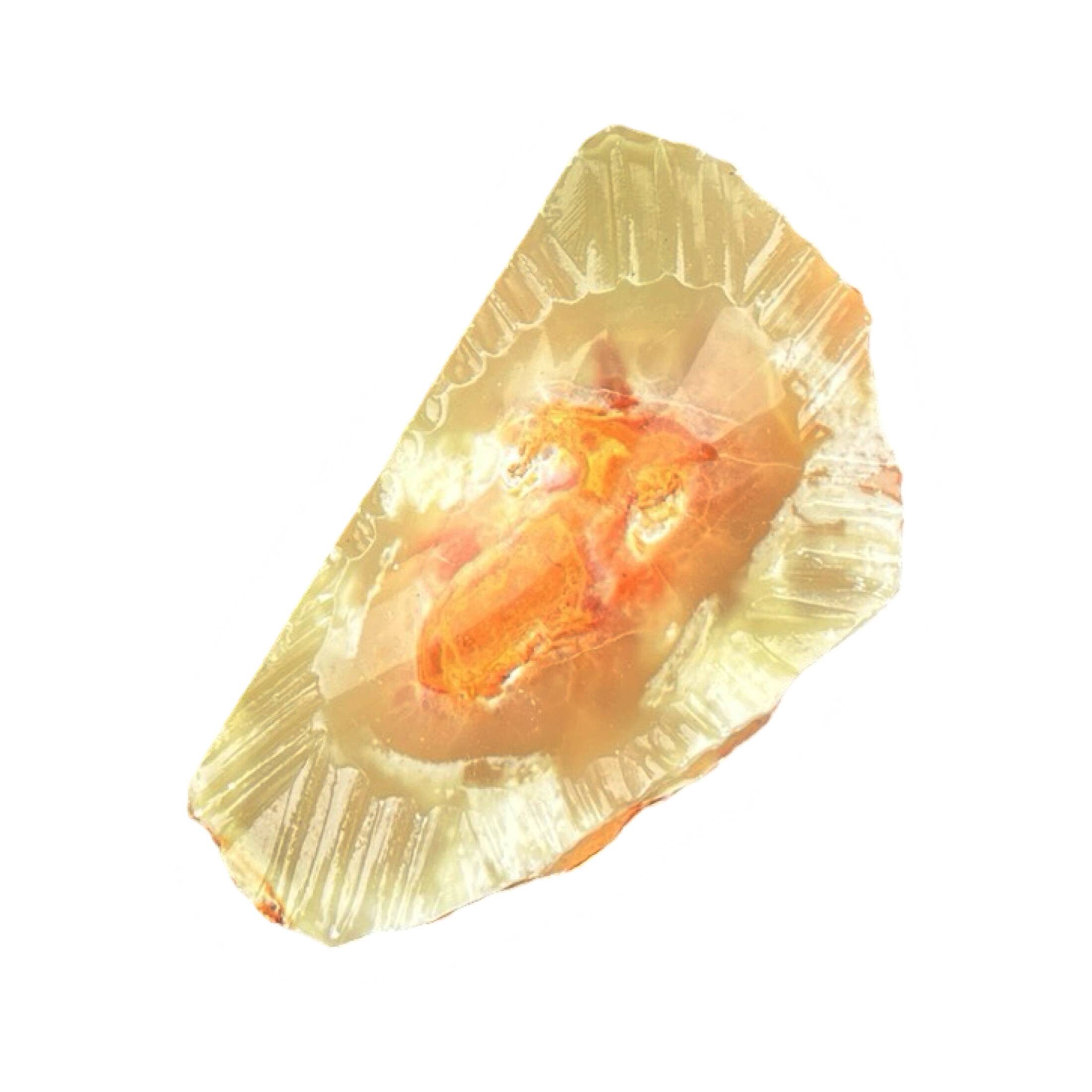 Organic alabaster ashtray Italy, 1970s.