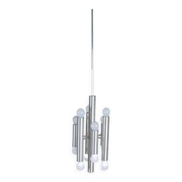 Chromed metal Sciolari chandelier