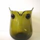 Zoomorphic pot "owl" blown glass