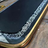 Grand miroir vintage, décoration rétro ancienne