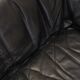 Black leather sofa, Italian design, 1960s, production: Italy