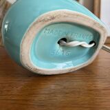 1950s ceramic and wool lamp made in France