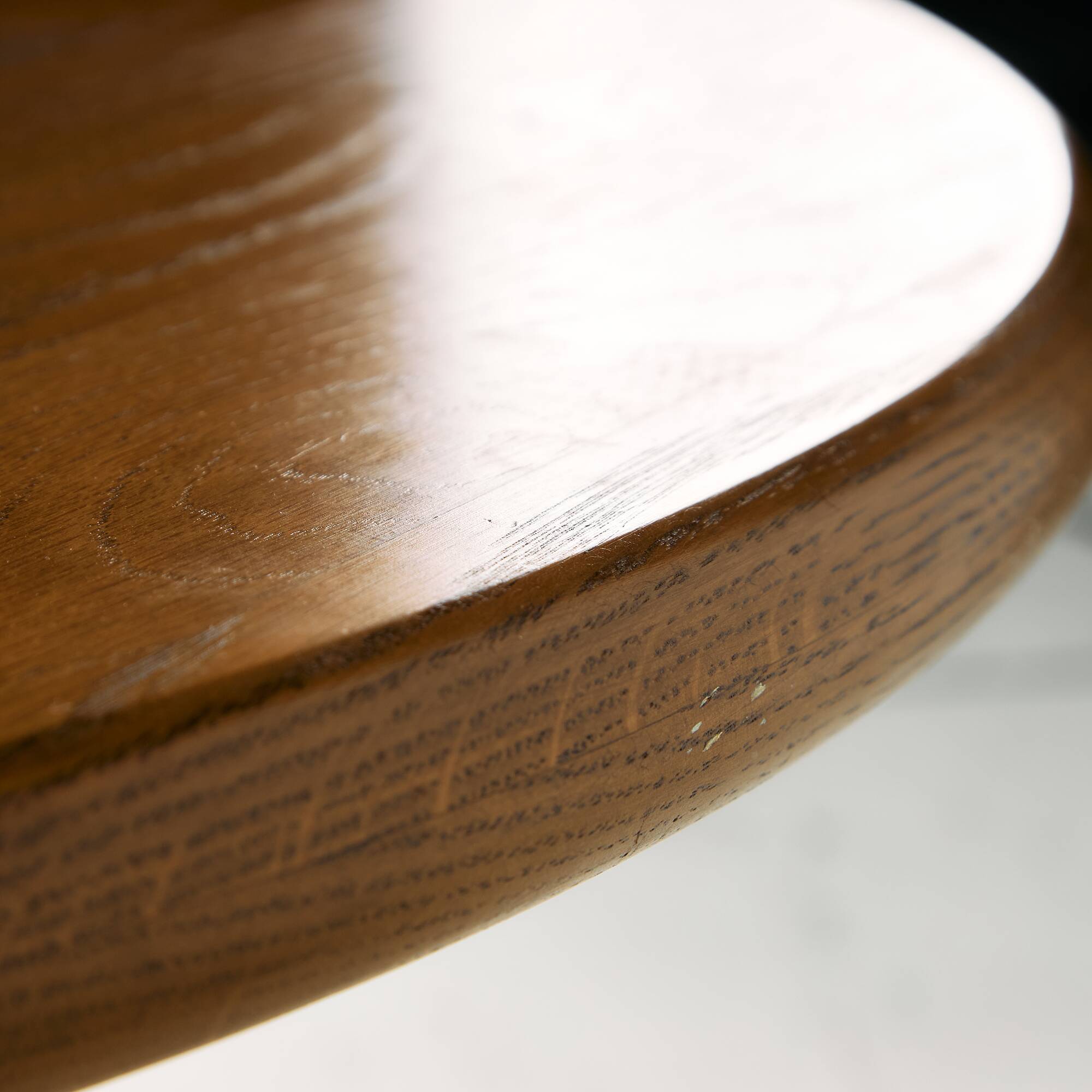 CJ Rosengaarden oak dining set, Set of 7