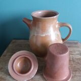 Stoneware teapot and coffee maker with filter