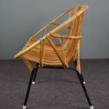 Rattan bench by Rohé Noordwolde