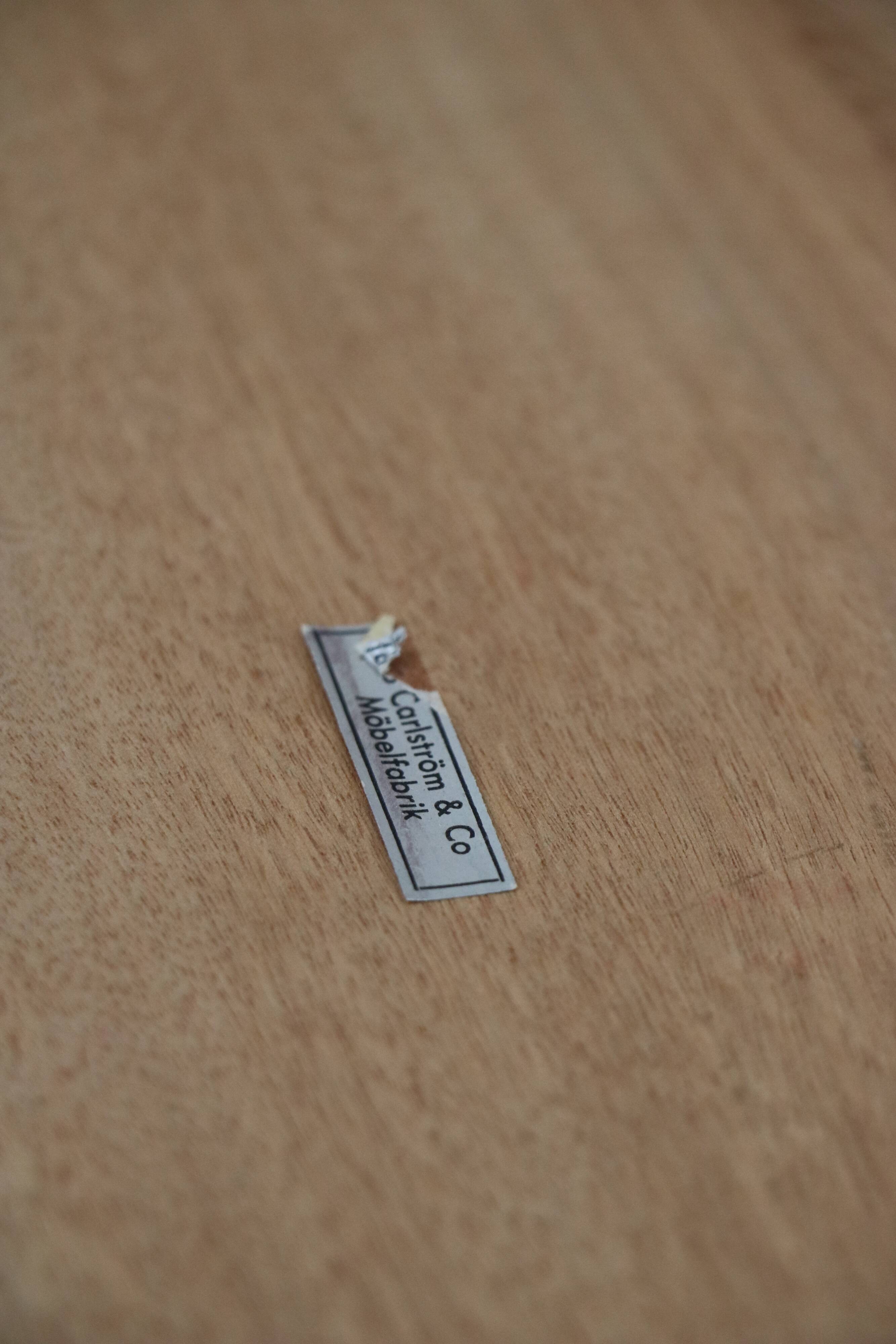 Pair of Scandinavian teak bedside tables, Carlström