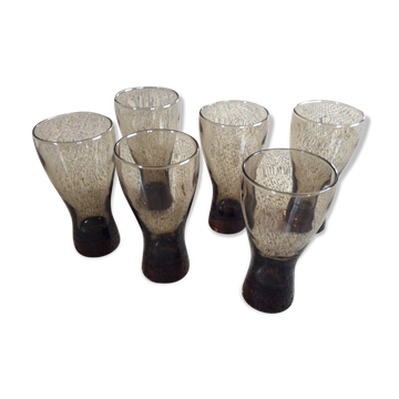 Series of 6 glasses