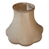 Lampshade pagoda greige rosé round scalloped headband Ø 56 cm