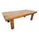 Mid-Century Brutalist Coffee Table in Oak, Spain, 1960s