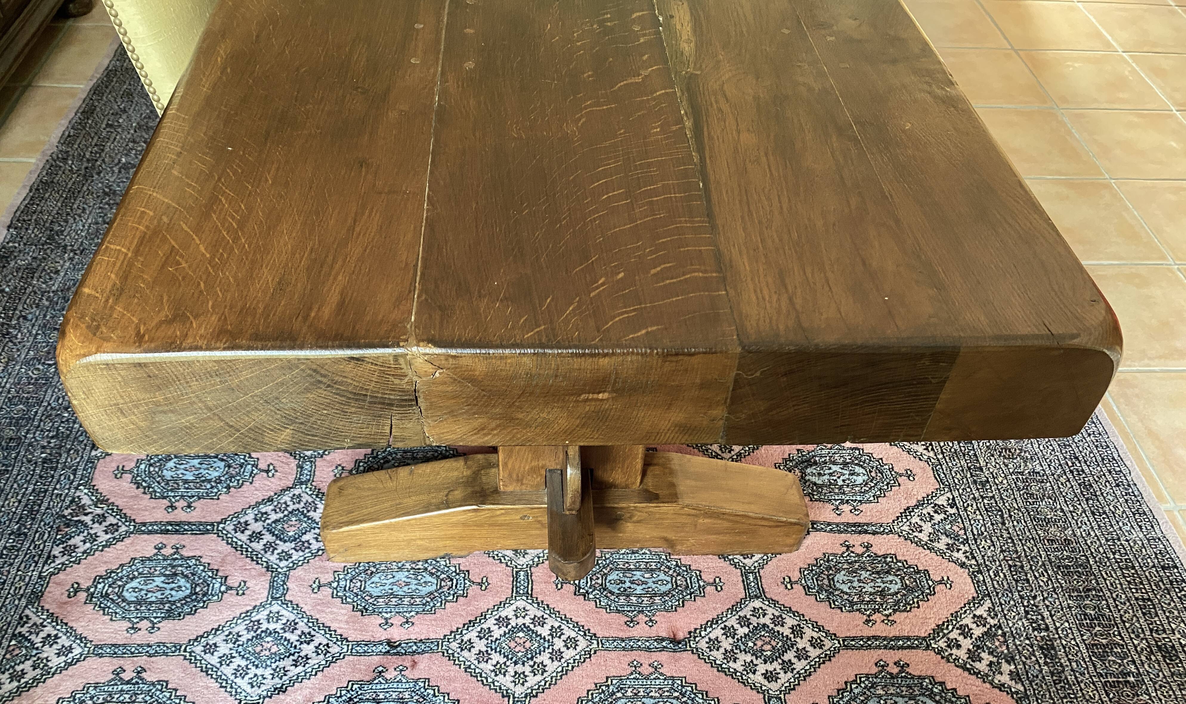 table de ferme chêne massif