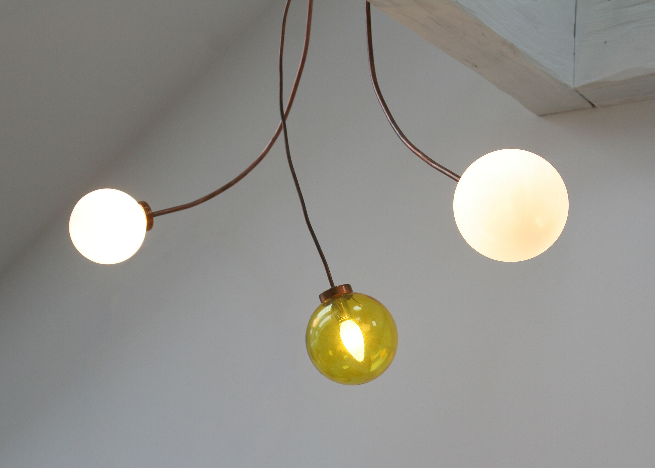 Adjustable Alien Copper langing lamp