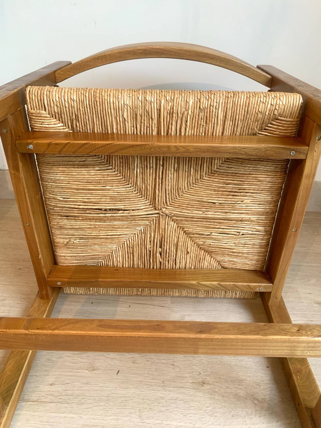 Solid elm armchair Maison Regain