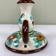 Decorated ceramic candle holder