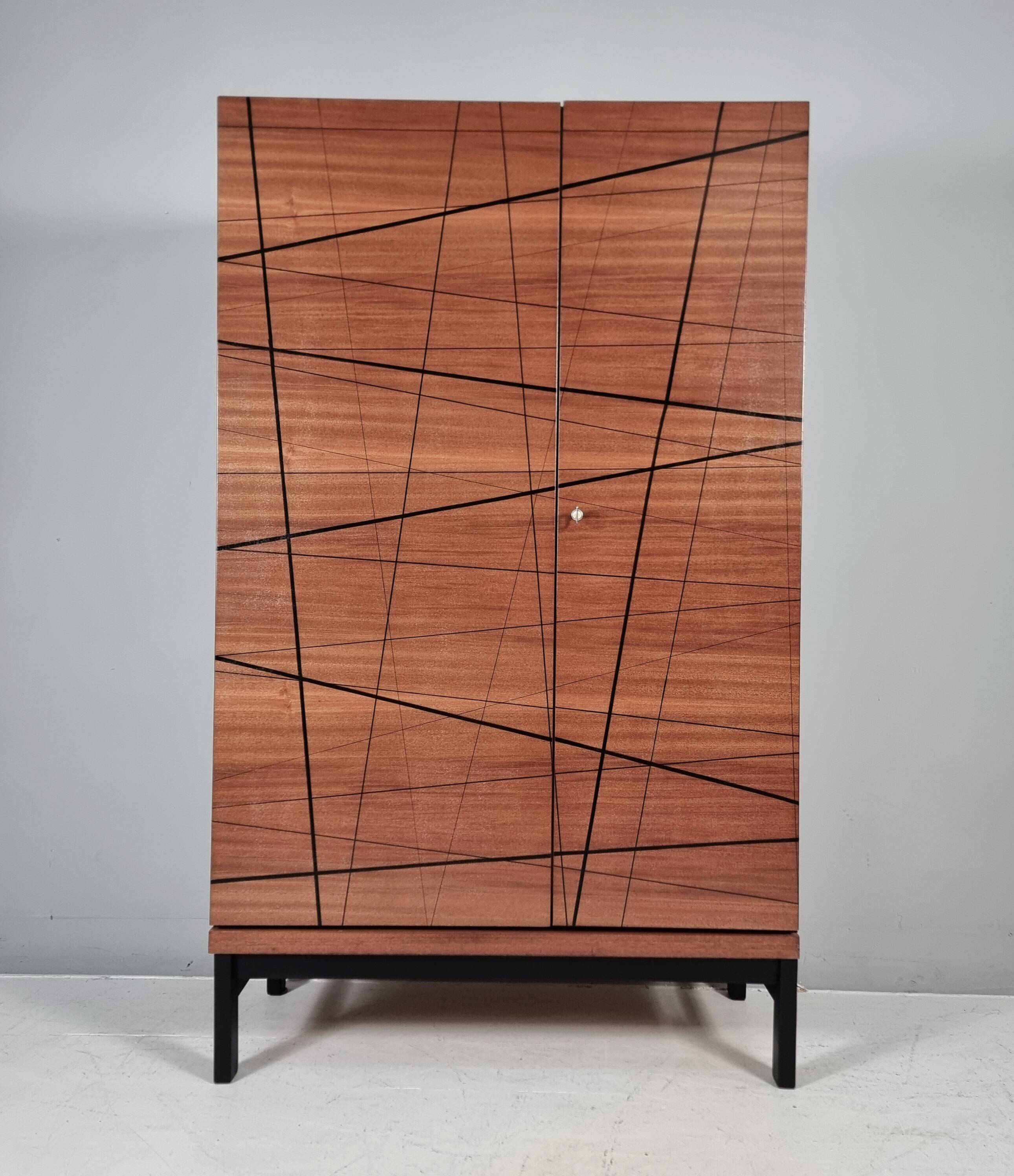 Vintage Wardrobe in Beech, 1970s