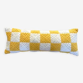 Coussin crochet vintage