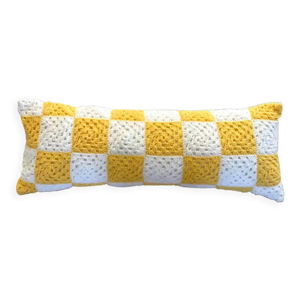 Coussin crochet vintage