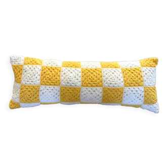 Coussin crochet vintage