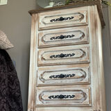 Storage unit - Solid wood chest of drawers - Patinated