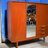 Vintage teak wardrobe