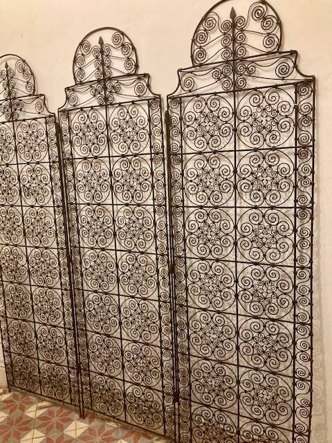 Wrought iron screen