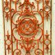 Wrought iron decoration grid XX century