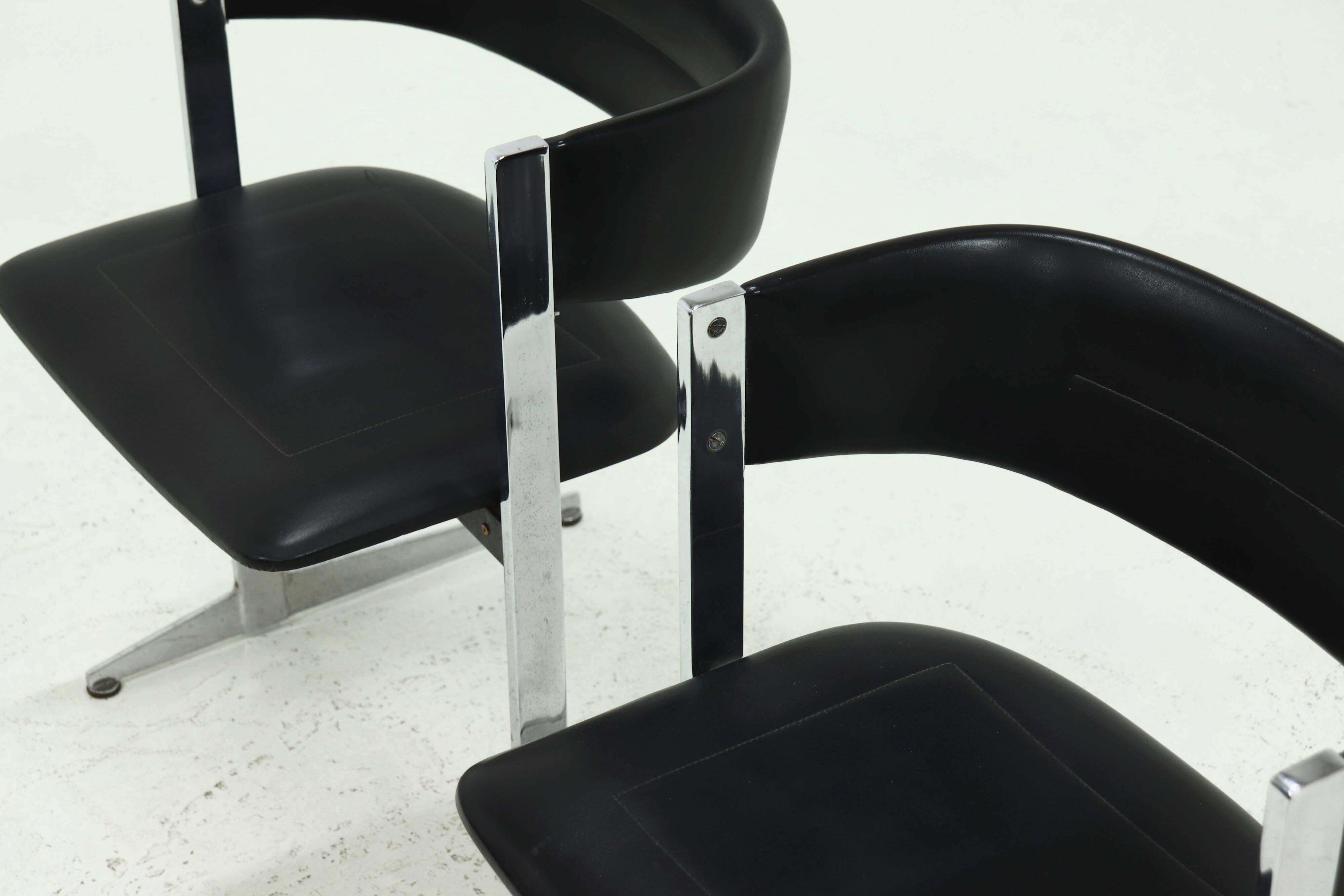 Set of 2 Sigma Dining Chairs by Sigmachair Italy, 1970s