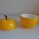Vintage yellow apple ice bucket or ice cubes 1970 70's