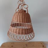 Wicker lampshade