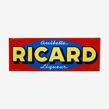 Enamel board Ricard Anisette France 60's