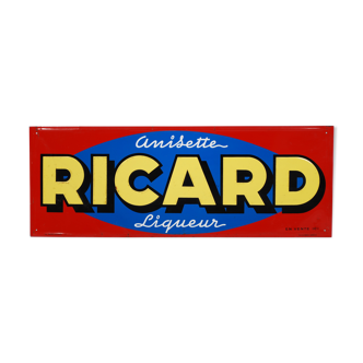 Enamel board Ricard Anisette France 60's