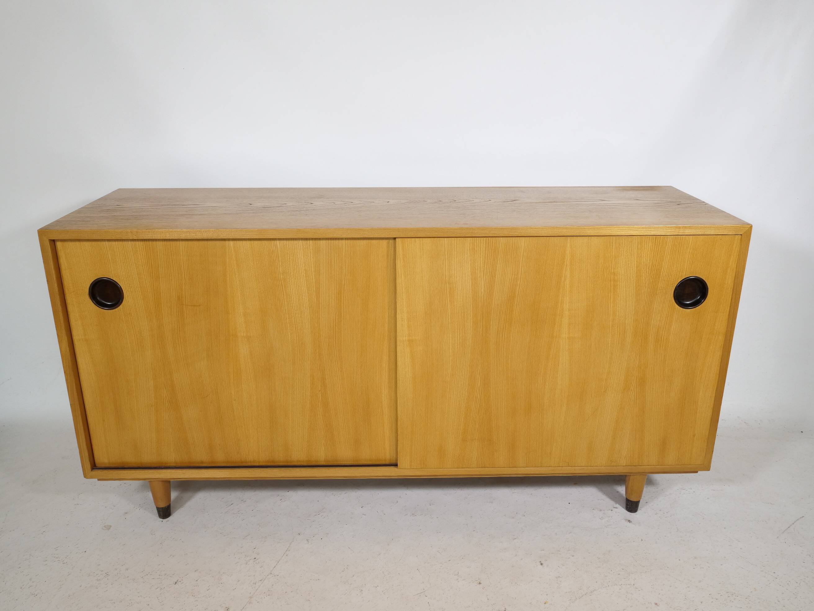 Erich Stratmann Sliding Door Sideboard 1960s Elm