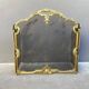 19th century fireplace fire guard by Bouhon Frères in bronze, French spark guard 1880