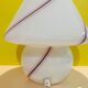Lampe de chevet champignon en verre de murano