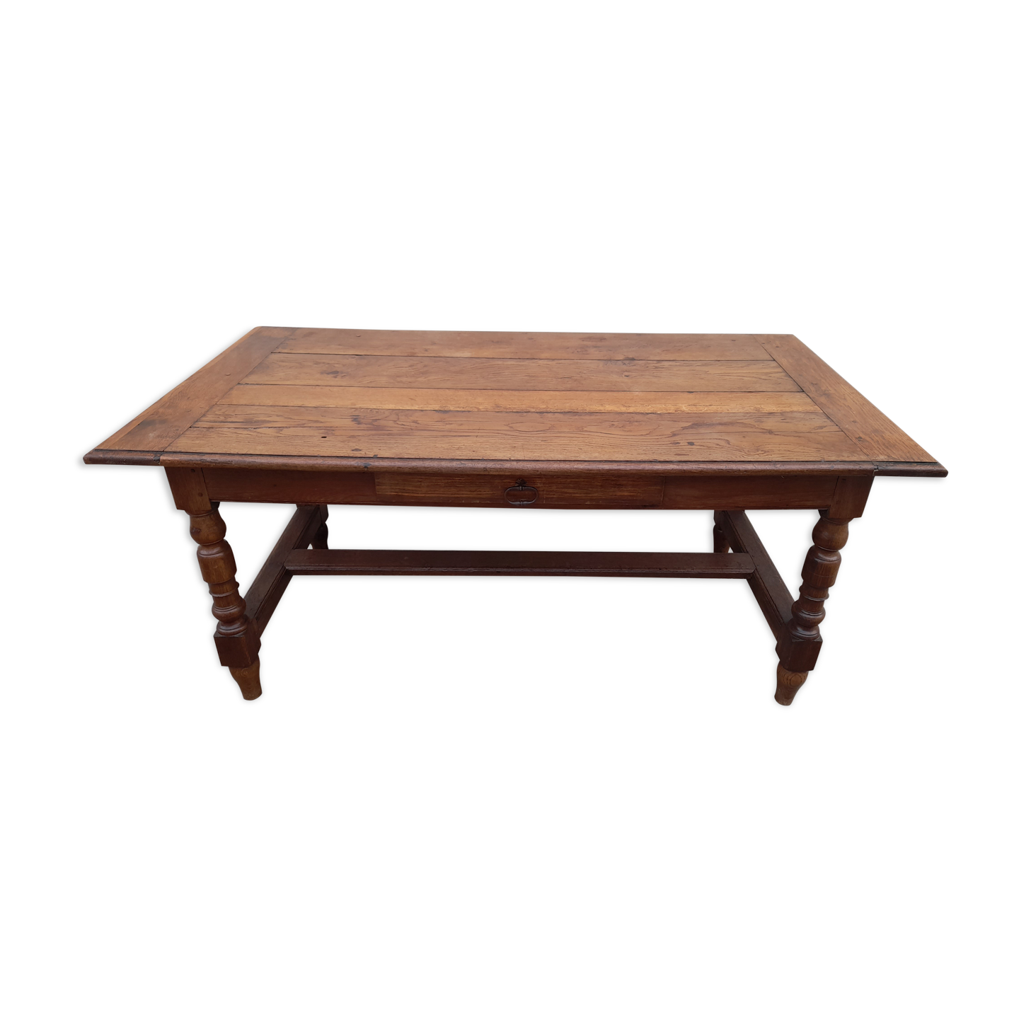 Rustic oak farmhouse table 19th -1m59