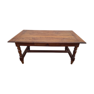 Rustic oak farmhouse table 19th -1m59