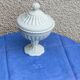 Candy cup in old white opaline, pearl pattern