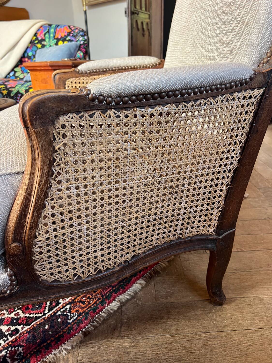 Pair of armchairs in XV style