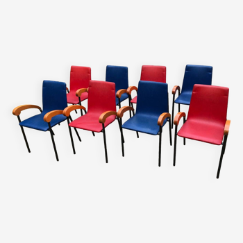 Lot de 8 Chaises Pigalle éditeur XO