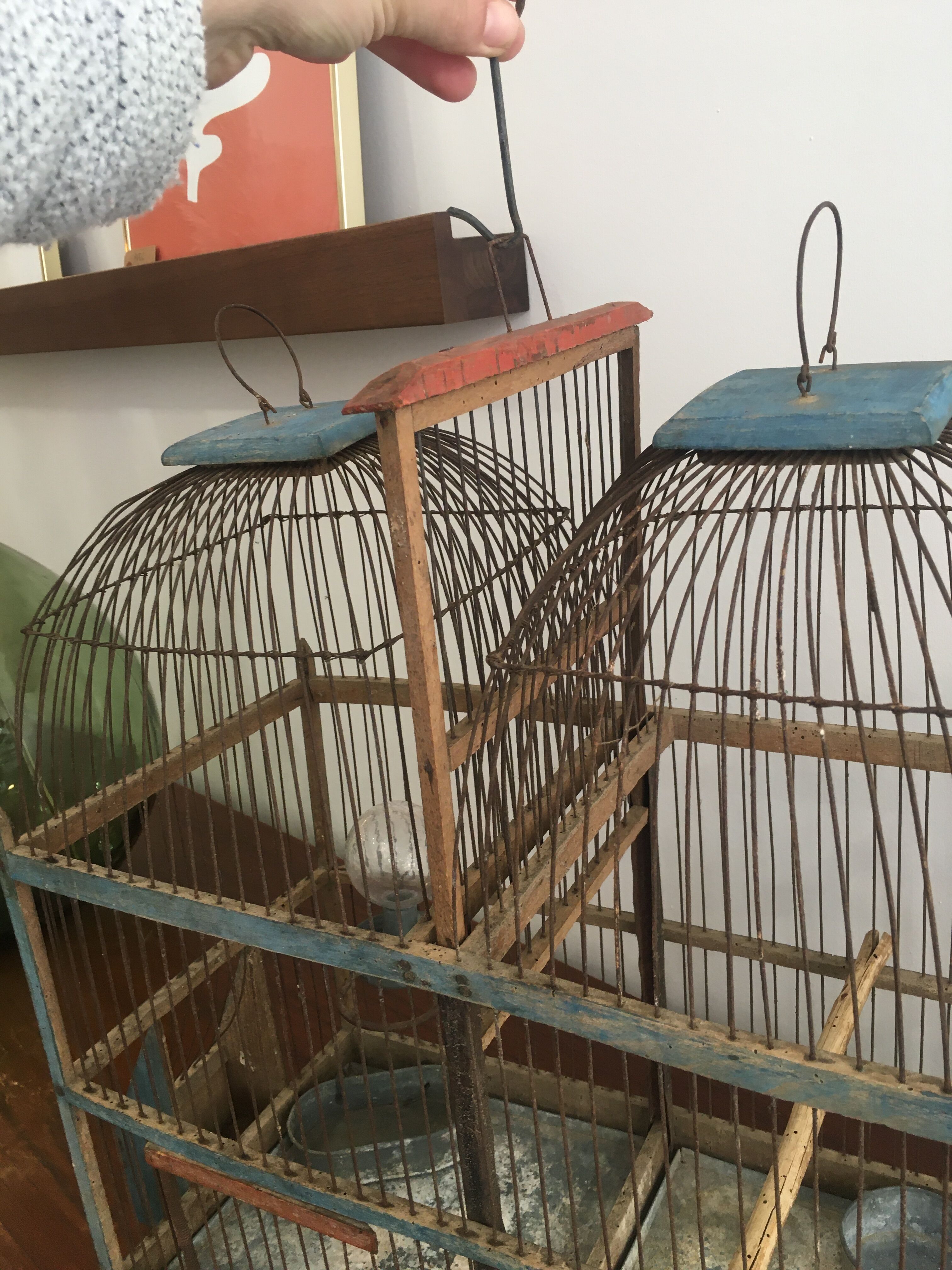 Double bird cage
