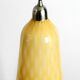 Beautiful yellow & white italian Mid Century Murano glass pendant lamp