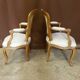Pair of Louis XV-era convertible armchairs