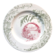 Flat art deco plate in Lunéville porcelain: fluvial model