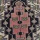 Pink & Navy Blue Classic Persian Rug, 130x225Cm
